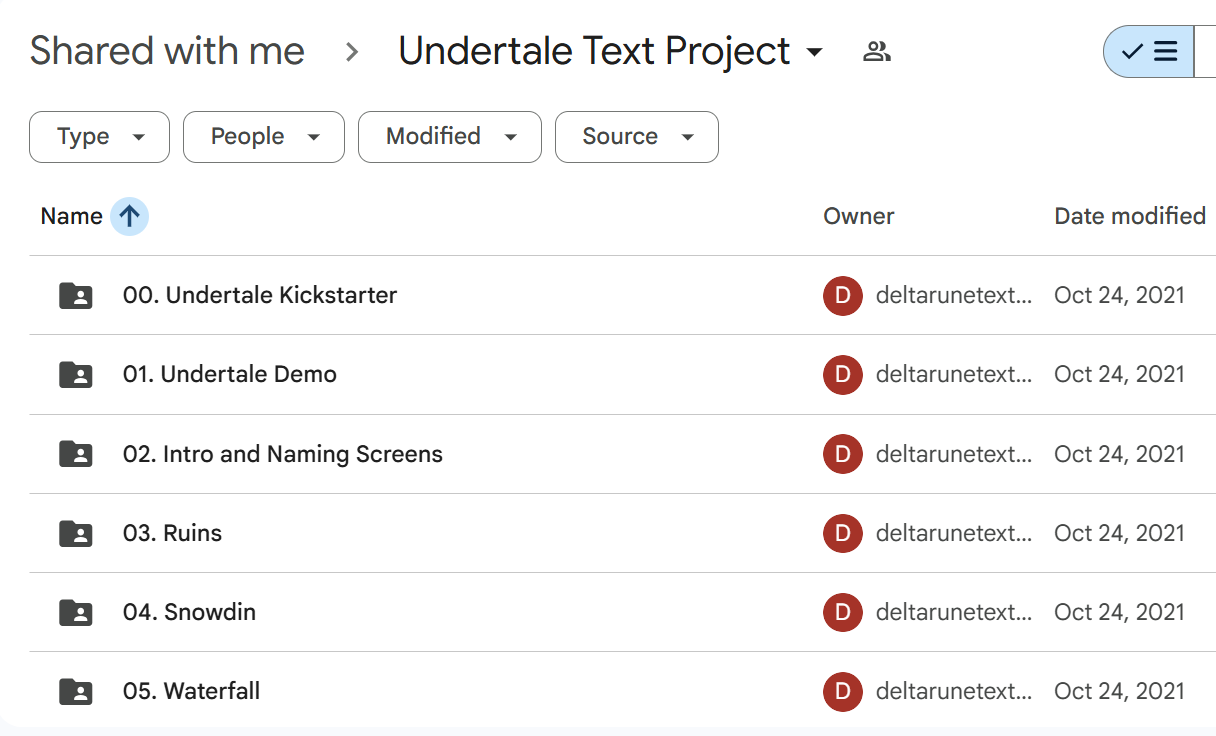 Undertale Google Docs